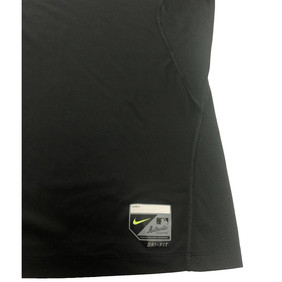 Nike Pro Combat Dri-Fit Men’s Shirt Medium Activewear Red Black Long Sleeve Mesh - Picture 5 of 10